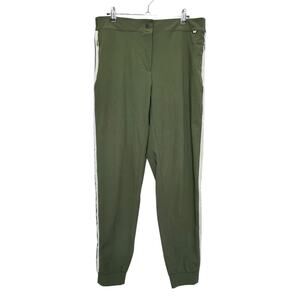 NWT PXG Knitted Side Striped Tapered Jogger Pants Hunter Green Women's Size L